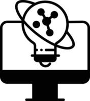 Creative Learning glyph and line vector illustration