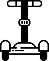 Segway glyph and line vector illustration