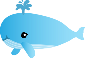 carino balena cartone animato, mare, animale png