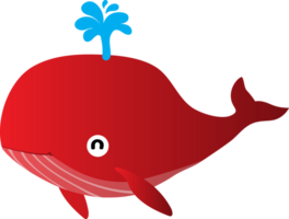 cute whale cartoon, sea, animal png