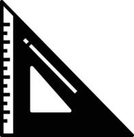 ruler glyph and line vector illustration