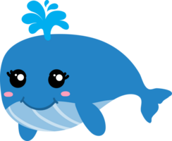 linda ballena dibujos animados, mar, animal png