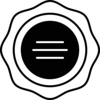 seal glyph and line vector illustration