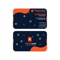 Clean professional business card template vector