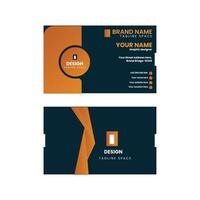 Clean professional business card template vector