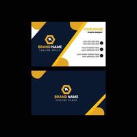 Clean professional business card template vector