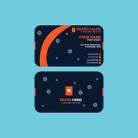 Clean professional business card template vector