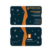 Clean professional business card template vector