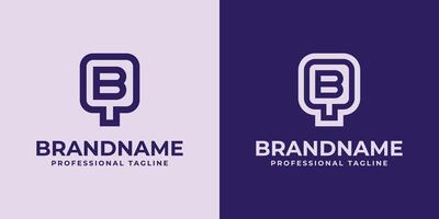 Modern Initials QB and BQ Logo, suitable for business with QB or BQ initials vector