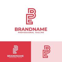 Modern Initials EB Logo, suitable for business with EB or BE initials vector