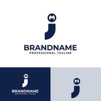 Letters JM or MJ Monogram Logo, suitable for business with JM or MJ initials vector