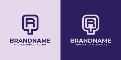 Modern Initials QR and RQ Logo, suitable for business with QR or RQ initials vector