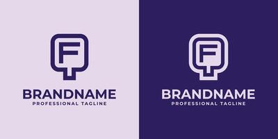 Modern Initials QF and FQ Logo, suitable for business with QF or FQ initials vector