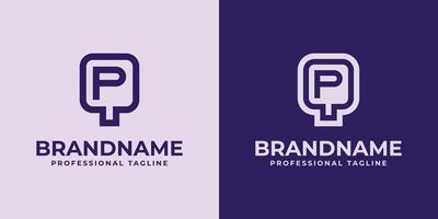 Modern Initials QP and PQ Logo, suitable for business with QP or PQ initials vector