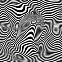 abstract black and white line swirl pattern design vector