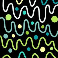 abstract retro hand drawn pattern design vector