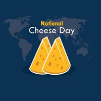 National Cheese Day vector graphic good for National Cheese Day celebration. flat design. flyer design. flat illustration. Simple and Elegant Design