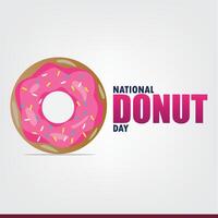 Design for National Donut Day. Simple and Elegant Vector Design