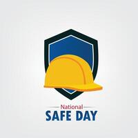 National SAFE Day vector graphics great for National SAFE Day word celebration. flat design. story design. flat illustration. simple and elegant design