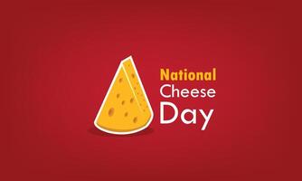 nacional queso día vector gráfico bueno para nacional queso día celebracion. plano diseño. volantes diseño. plano ilustración. sencillo y elegante diseño