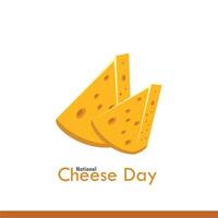 nacional queso día vector gráfico bueno para nacional queso día celebracion. plano diseño. volantes diseño. plano ilustración. sencillo y elegante diseño