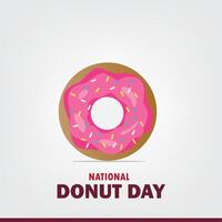 Design for National Donut Day. Simple and Elegant Vector Design