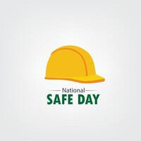 National SAFE Day vector graphics great for National SAFE Day word celebration. flat design. story design. flat illustration. simple and elegant design