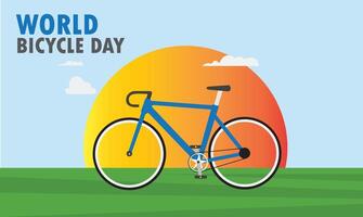 World Bicycle Day vector design. Simple and Elegant Design