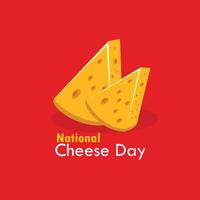 National Cheese Day vector graphic good for National Cheese Day celebration. flat design. flyer design. flat illustration. Simple and Elegant Design