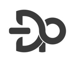 D or P logo vector