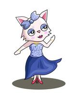 Cat Dancer vector