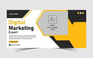 Vector Corporate Modern creative Digital marketing Expert cover Design Template