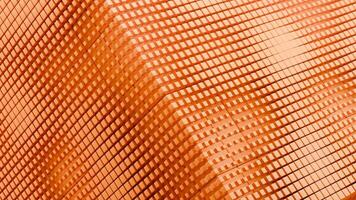 3d rendre boucle cube animation dans Orange couleur. 3d abstrait art animation video