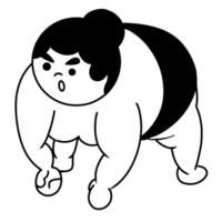 sumo line art icon png