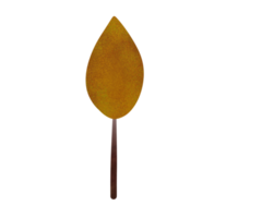 bruin herfst blad png