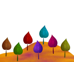 embrasé coloré feuilles png