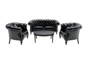 AI generated Lounge Furniture On Transparent Background. png