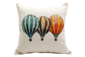 AI generated Air Balloon Pillow On Transparent Background. png