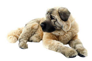 AI generated Plush Anatolian Dog On Transparent Background. png