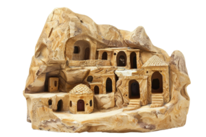 AI generated Cave House On Transparent Background. png