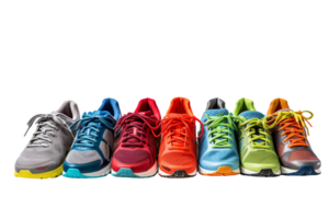 AI generated Exercise Sneakers On Transparent Background png