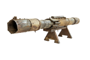 AI generated Mortar Launcher On Transparent Background. png