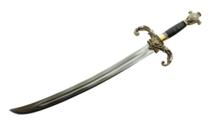 AI generated Naval Officer Sword On Transparent Background. png