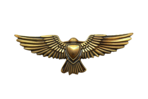 AI generated Naval Aviator Wings Pin On Transparent Background. png
