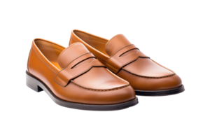 AI generated Smart Casual Loafers on transparent background. png