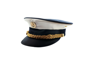 AI generated Officer Cap On Transparent Background. png