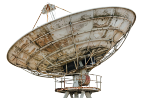 AI generated The Radar Dish On Transparent Background. png