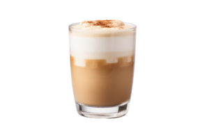 AI generated Irish Cream Latte On Transparent Background. png