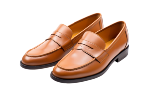 ai genererad smart tillfällig loafers på transparent bakgrund. png