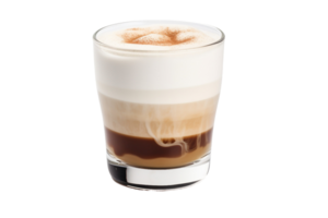 AI generated Irish Cream Latte On Transparent Background. png